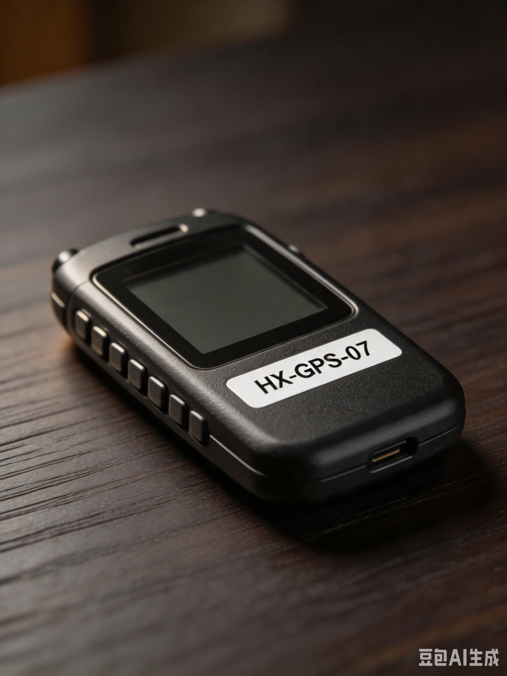 手持 GPS 设备特写(机身标签:HX-GPS-07)
